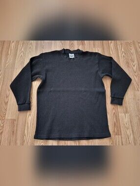 Pro Club Heavyweight Men's Black Cotton Long Sleeve Shirt